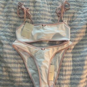 Tularosa White Bikini set
